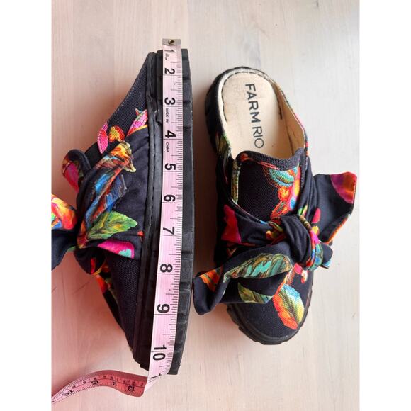 Farm rio   CASHEW PLATFORM MULE IN CASHEW BLACK size 7.5 - Picture 6 of 9